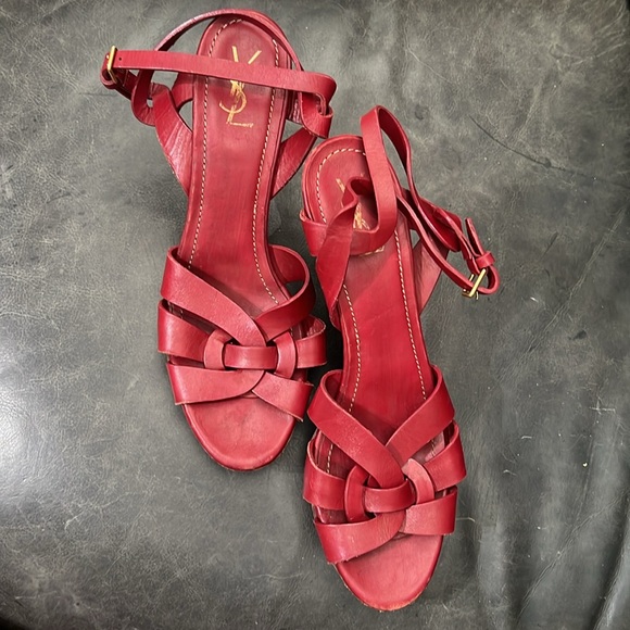 YSL Red River Gauche Heels Sz 42 or 12 - Picture 9 of 14